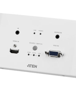 ATEN HDMI & VGA HDBaseT-zender met EU wandplaat/PoH (4K op 100 m) (HDBaseT klasse A)