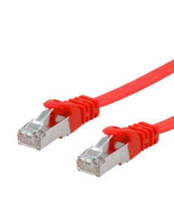 Equip 60762707101 Cat.6A U/FTP Flat Patch Cable, 0.5m, Red, 0.5 m, Cat6a, RJ45, Red