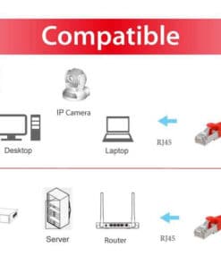 Equip 60762607101 Cat.6A U/FTP Flat Patch Cable, 10.0m, Red, 10 m, Cat6a, RJ45, Red - Afbeelding 3
