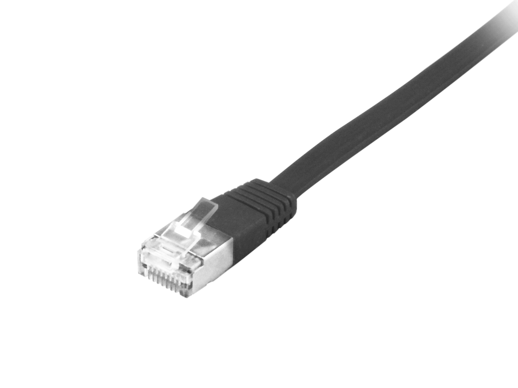 Equip 60769107101 Cat.6A U/FTP Flat Patch Cable, 2.0m, black, 2 m, Cat6a, RJ45, Black - Afbeelding 2