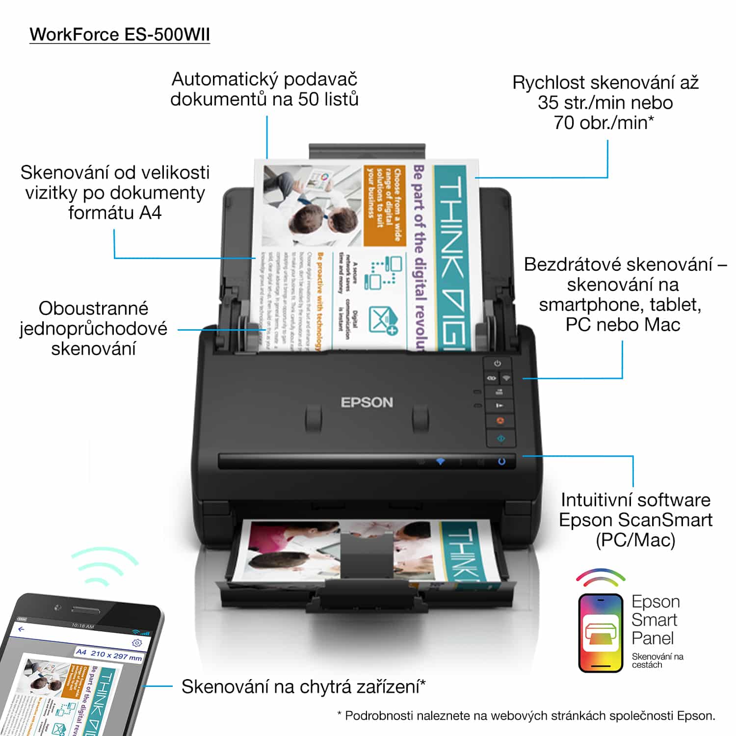 Epson WorkForce ES-500WII - Afbeelding 5