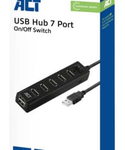 ACT USB hub 7 poorts, aan/uit-schakelaar - Afbeelding 5