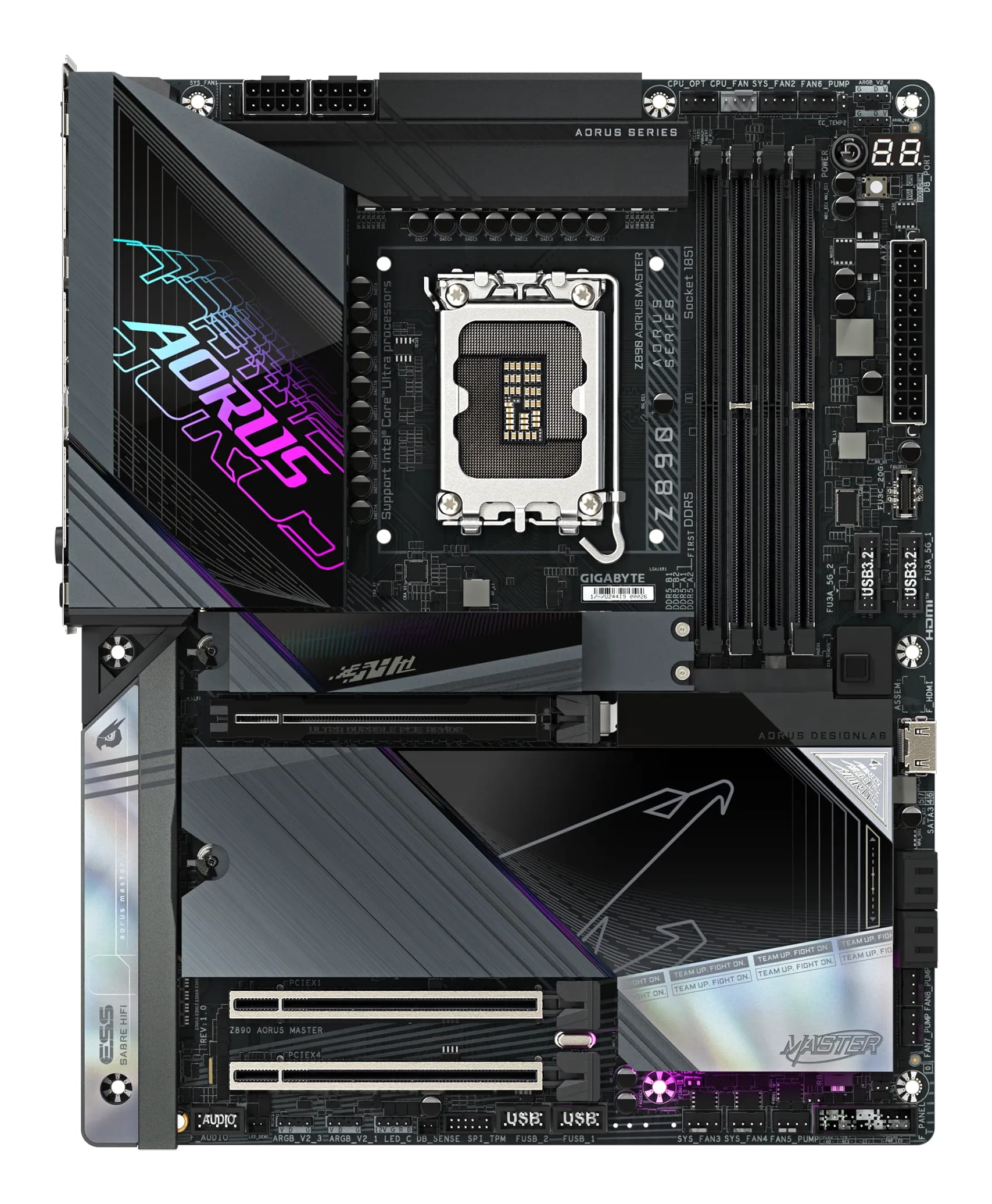 GIGABYTE Z890 AORUS MASTER moederbord Intel Z890 LGA 1851 (Socket V1) ATX - Afbeelding 2