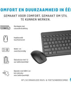 HP 230 draadloze muis- en toetsenbordcombo - Afbeelding 4
