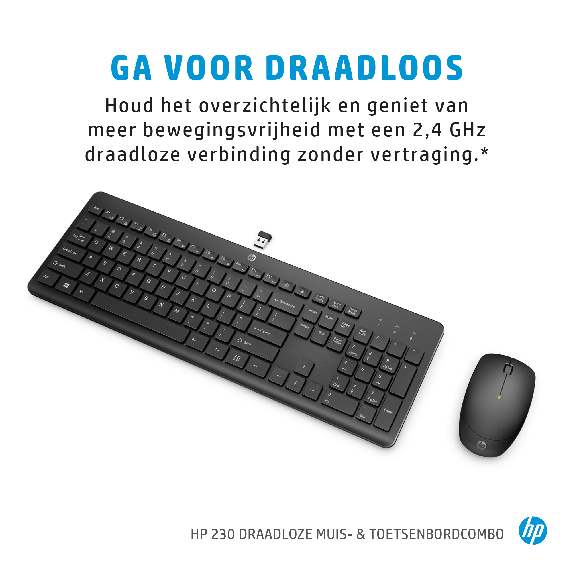 HP 230 draadloze muis- en toetsenbordcombo - Afbeelding 5