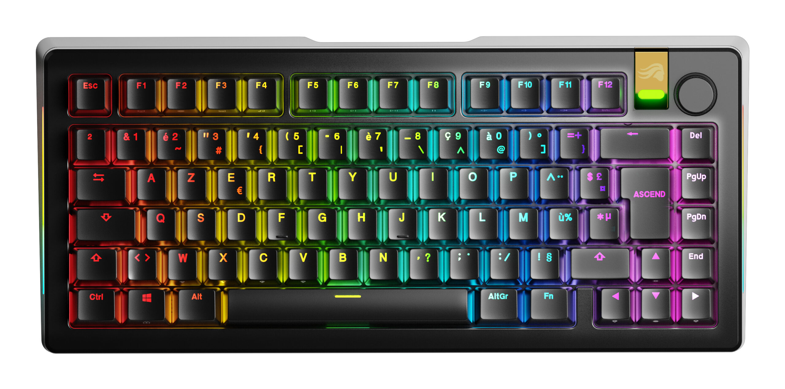 Glorious Gaming GMMK 3 PRO HE 75% Prebuilt toetsenbord Gamen USB + Bluetooth AZERTY Frans Zwart - Afbeelding 2