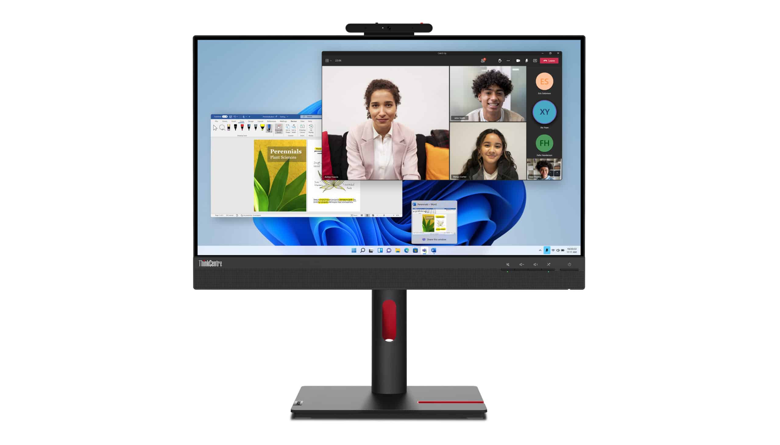 Lenovo ThinkCentre Tiny-In-One 24 Gen 5 computer monitor 60,5 cm (23.8") 1920 x 1080 Pixels Full HD LED Touchscreen Zwart