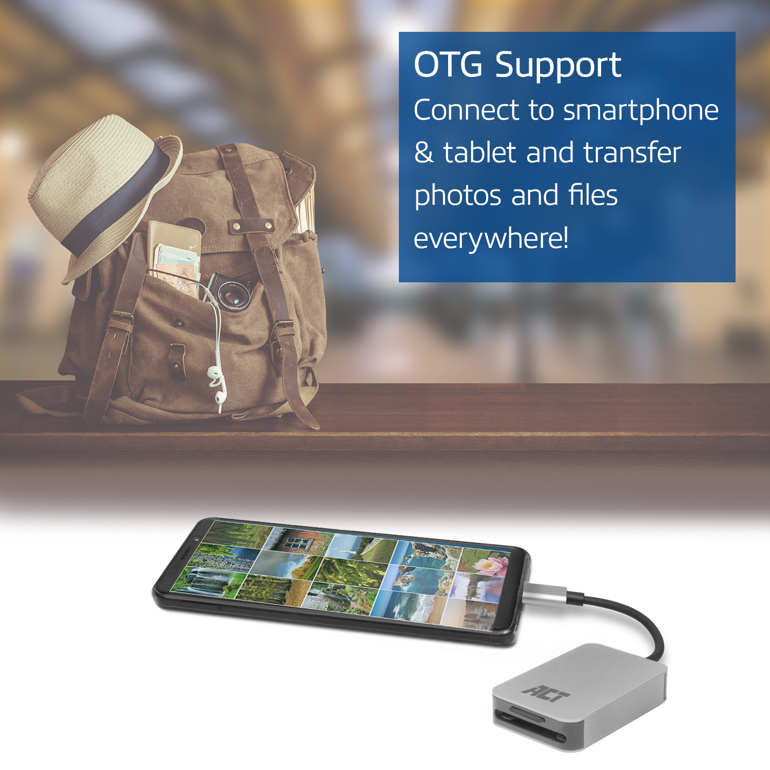 ACT USB-C kaartlezer voor SD en micro SD, SD 4.0 UHS-II - Afbeelding 6