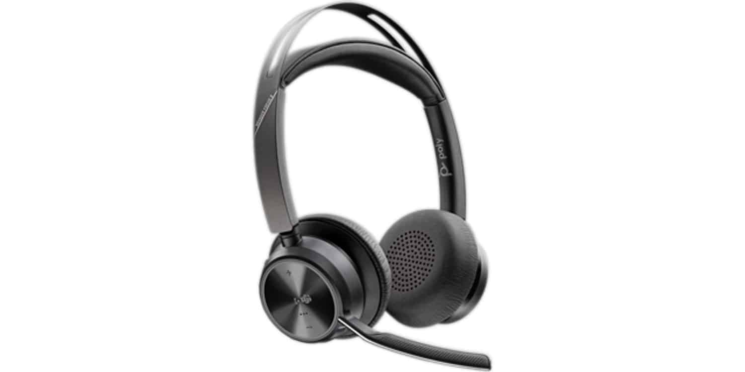 HP Poly Voyager Focus 2 Microsoft Teams Certified USB-C-C Headset +USB-C/A Adapter