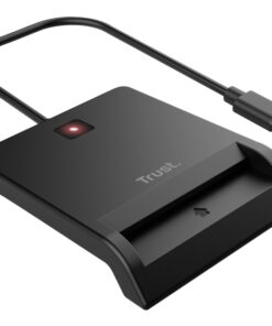 Trust Primo Smartcard Reader - Smartcardlezer – USB-C aansluiting – Compact ontwerp – Zwart