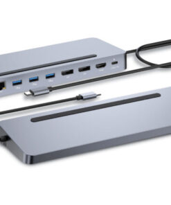 i-tec C31FLAT2PDPRO laptop dock & poortreplicator Bedraad USB 3.2 Gen 1 (3.1 Gen 1) Type-C Zilver