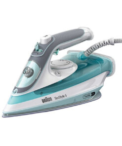 Braun TexStyle 3 SI 5017 GR Stoomstrijkijzer Keramische zoolplaat 2700 W Grijs, Turkoois, Wit