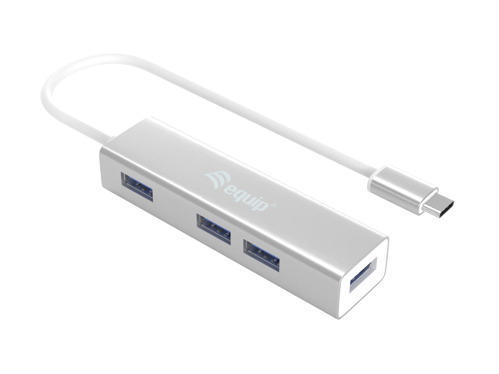Equip 128958 interface hub USB 3.2 Gen 1 (3.1 Gen 1) Type-C 5000 Mbit/s Zilver