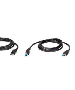 ATEN 2L-7D02UDPX3 toetsenbord-video-muis (kvm) kabel Zwart 1,8 m
