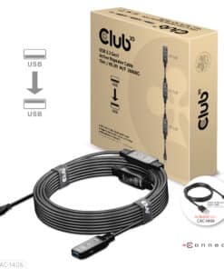 CLUB3D USB 3.2 Gen1 Active Repeater Cable 15m/ 49.2 ft M/F 28AWG - Afbeelding 3
