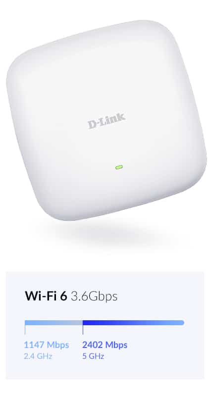 D-Link Nuclias Connect ‑ AX3600 Wi‑Fi 6 Dual‑Band PoE Access Point - Afbeelding 6