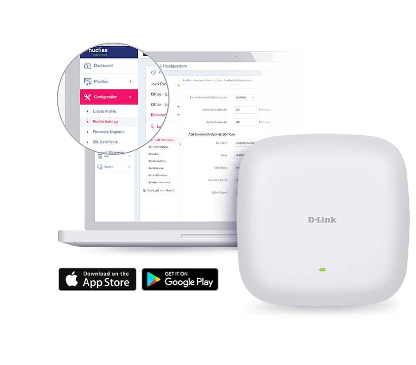 D-Link Nuclias Connect ‑ AX3600 Wi‑Fi 6 Dual‑Band PoE Access Point - Afbeelding 5
