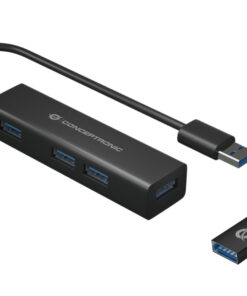 Conceptronic HUBBIES06B interface hub USB 3.2 Gen 1 (3.1 Gen 1) Type-A 5000 Mbit/s Zwart - Afbeelding 5