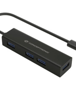 Conceptronic HUBBIES07B interface hub USB 3.2 Gen 1 (3.1 Gen 1) Type-C 5000 Mbit/s Zwart - Afbeelding 3