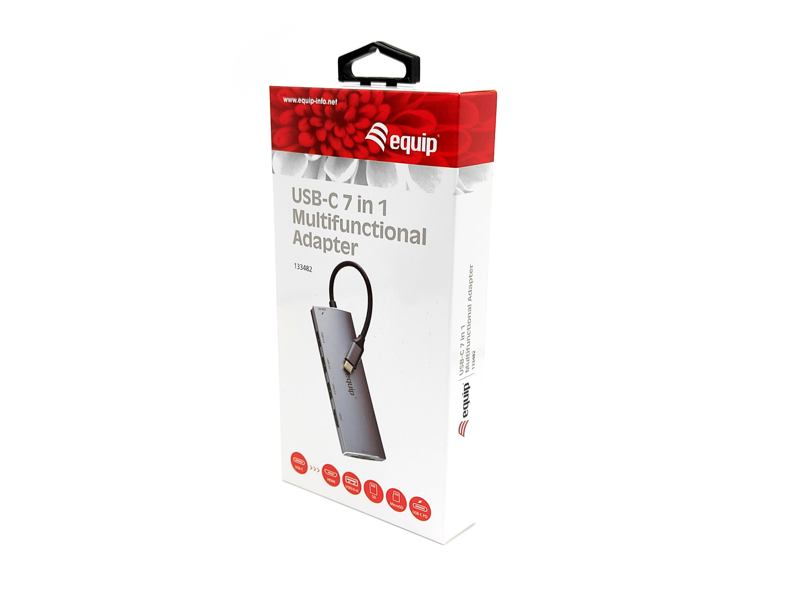 Equip USB-C 7 in 1 multifunctionele adapter, HDMI, USB 3.0, TF/MICRO SD, 60W USB PD - Afbeelding 5