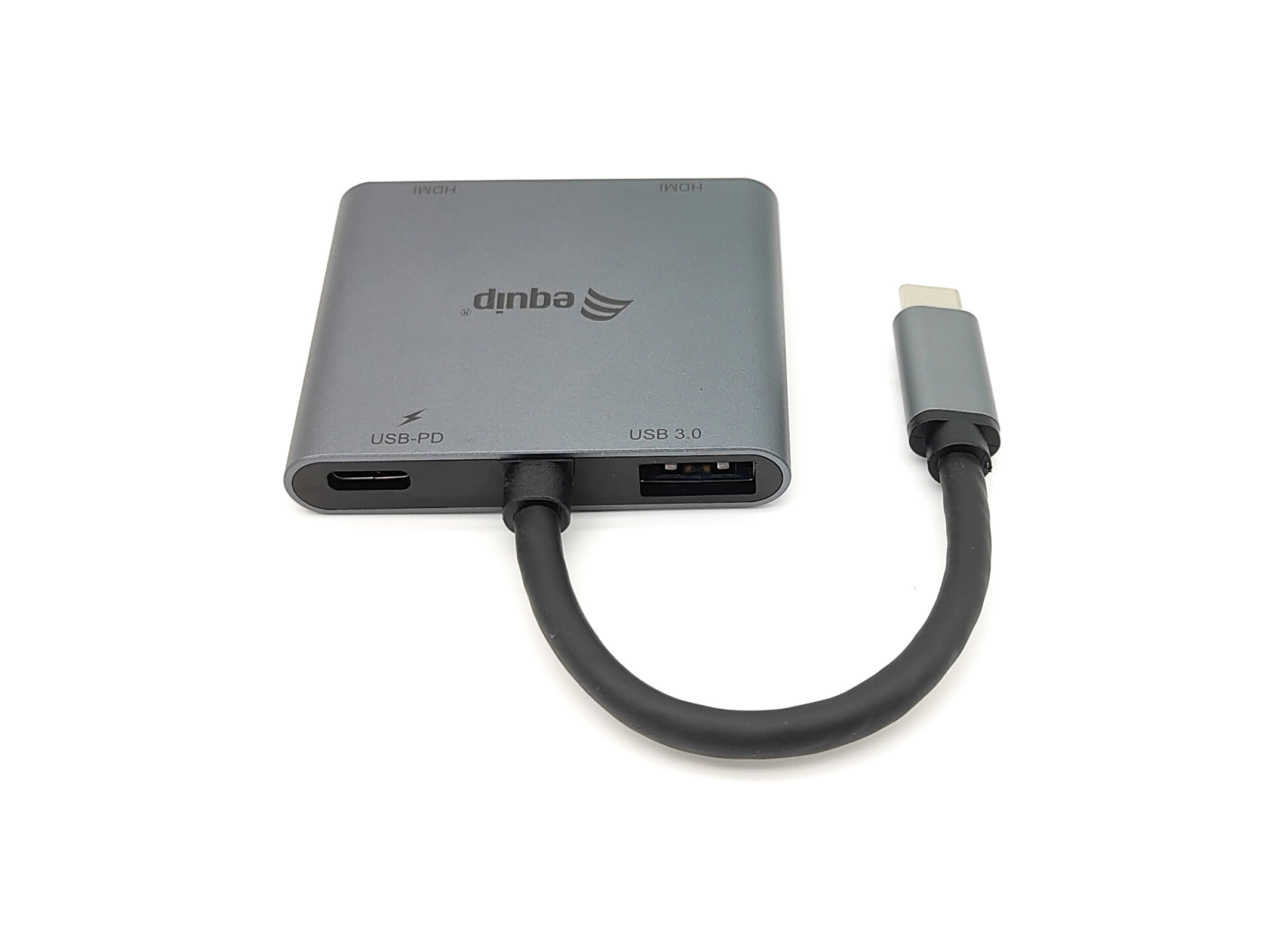 Equip USB-C 4 in 1 dubbele HDMI-adapter, USB 3.0, 100W USB PD - Afbeelding 5