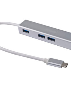 Equip USB-C naar USB 3.0-hubs met 3 poorten en Gigabit-adapter