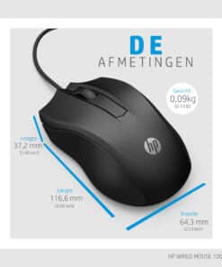 HP 100 muis met kabel - Afbeelding 4