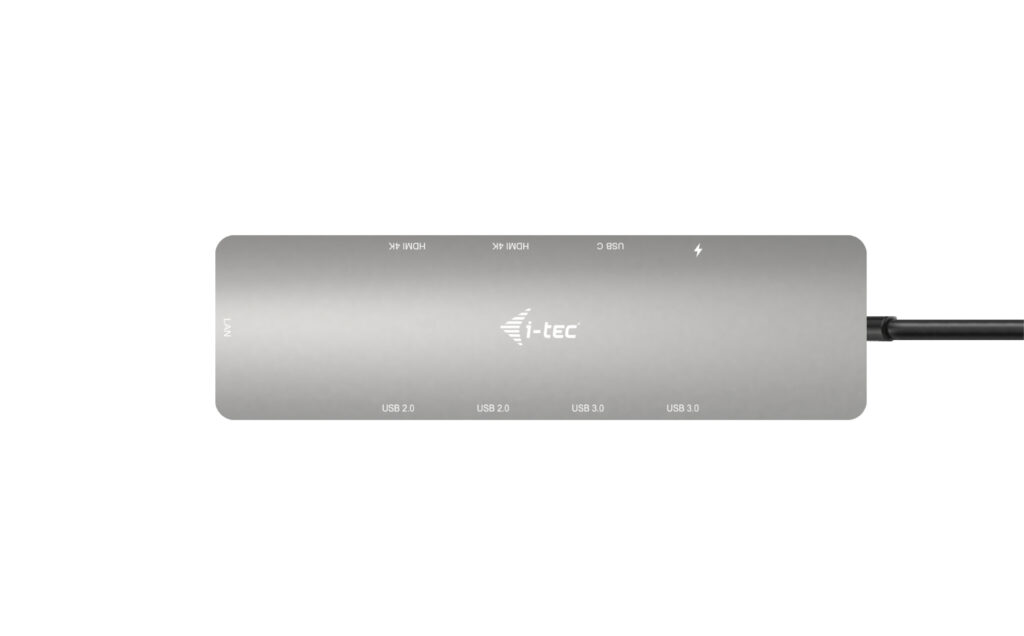 i-tec Metal USB-C Nano 2x Display Docking Station with PD 100 W + Charger 100W - Afbeelding 3