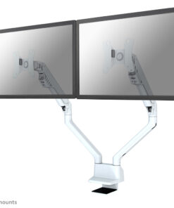 Neomounts FPMA-D750DWHITE2Flat Screen Desk Mount, clamp/grommet, Dual-mount, 10 - 32 inch