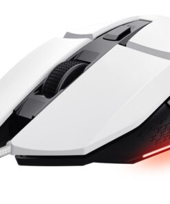 Trust GXT 109PS Felox Gaming Muis - Bedrade gamingmuis – 6 programmeerbare knoppen – 6400 DPI – Wit