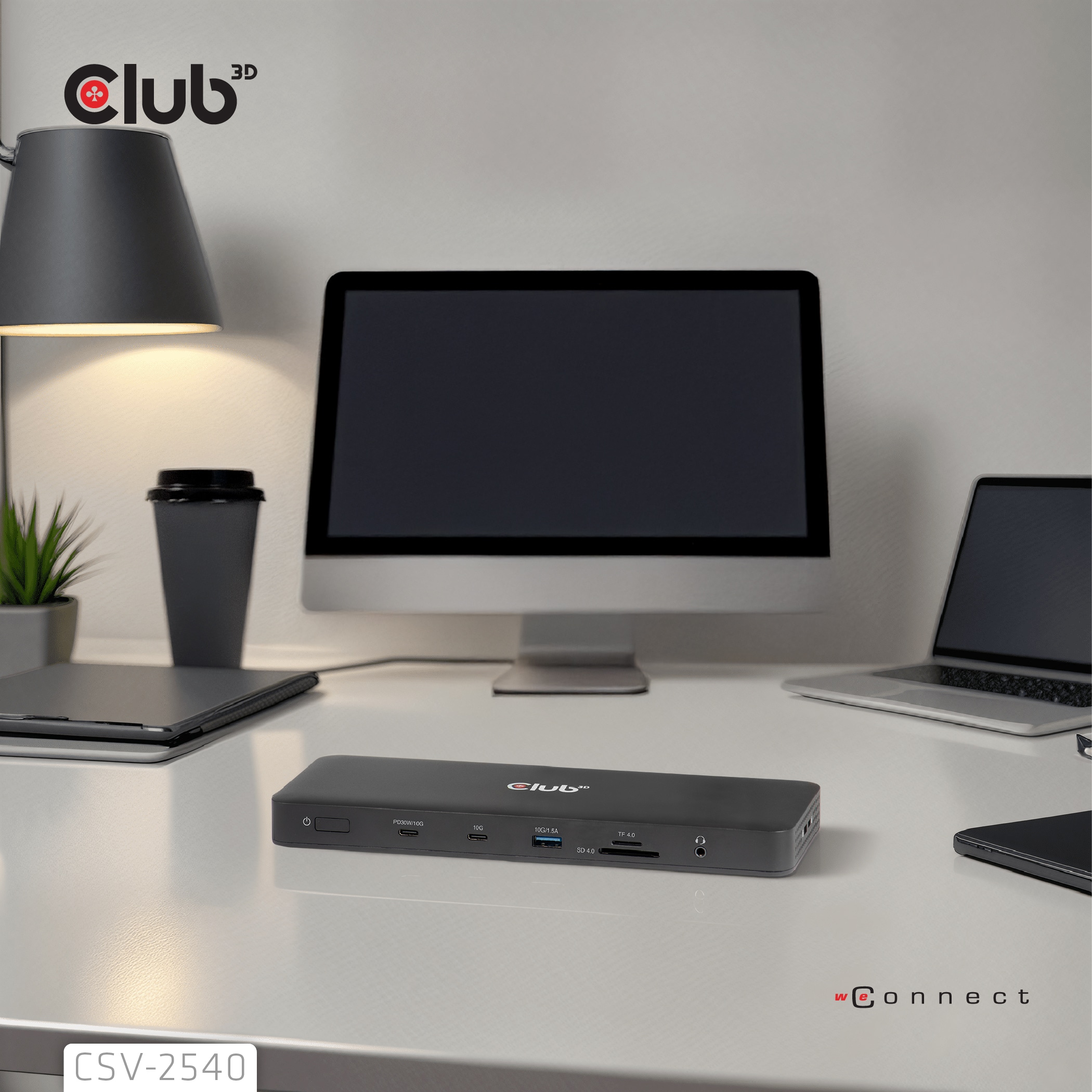 CLUB3D Club 3D 14-in-1 USB-C Quad Display Dockingstation – 4 Schermen & 100W Snelladen - Afbeelding 2