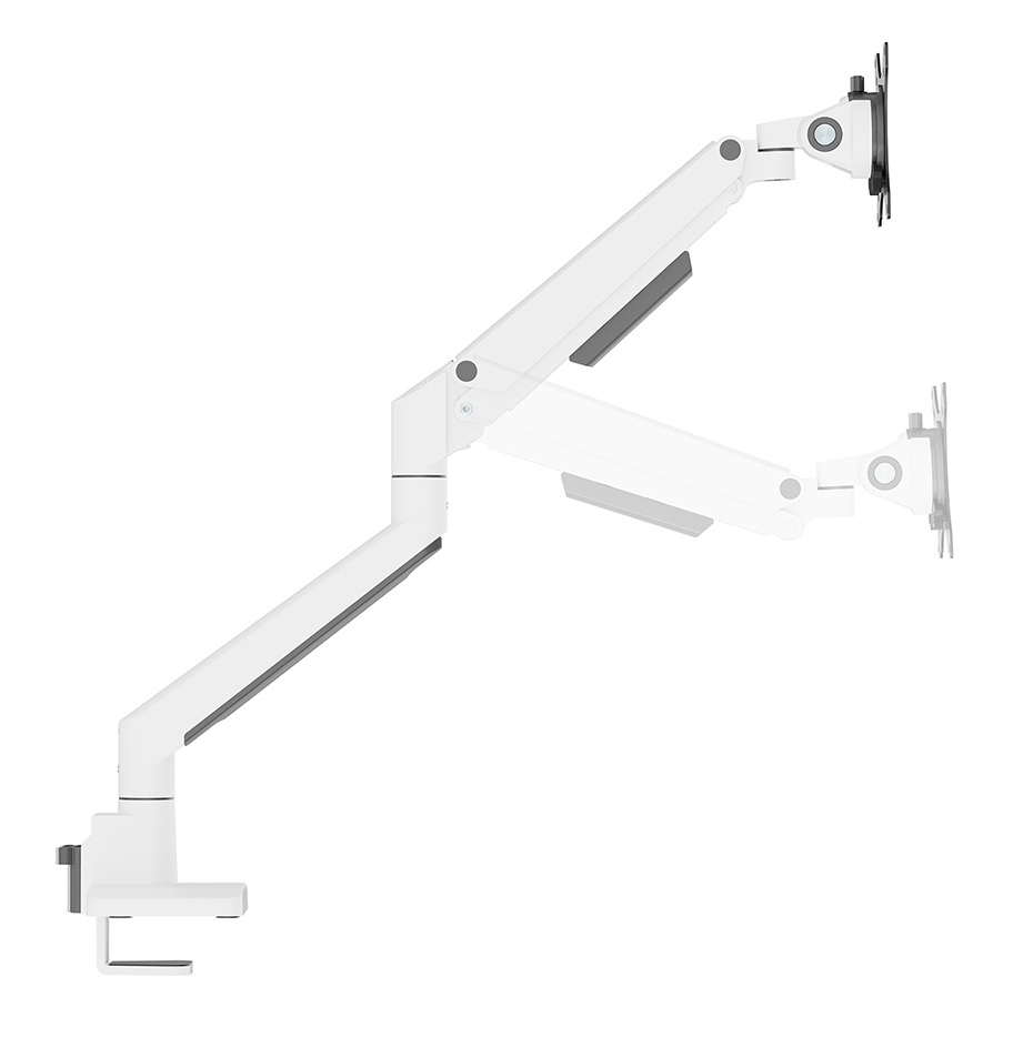 Neomounts DS70-250WH1 desk monitor arm, Clamp/Grommet, 9 kg, 17" - 35", White - Afbeelding 3