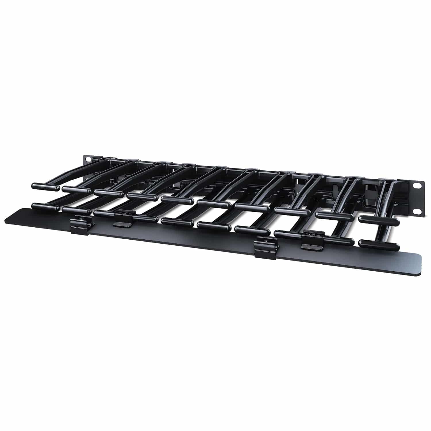 APC Horizontale kabelmanager, 1U x 6" diep, enkelzijdig met kap - Afbeelding 3
