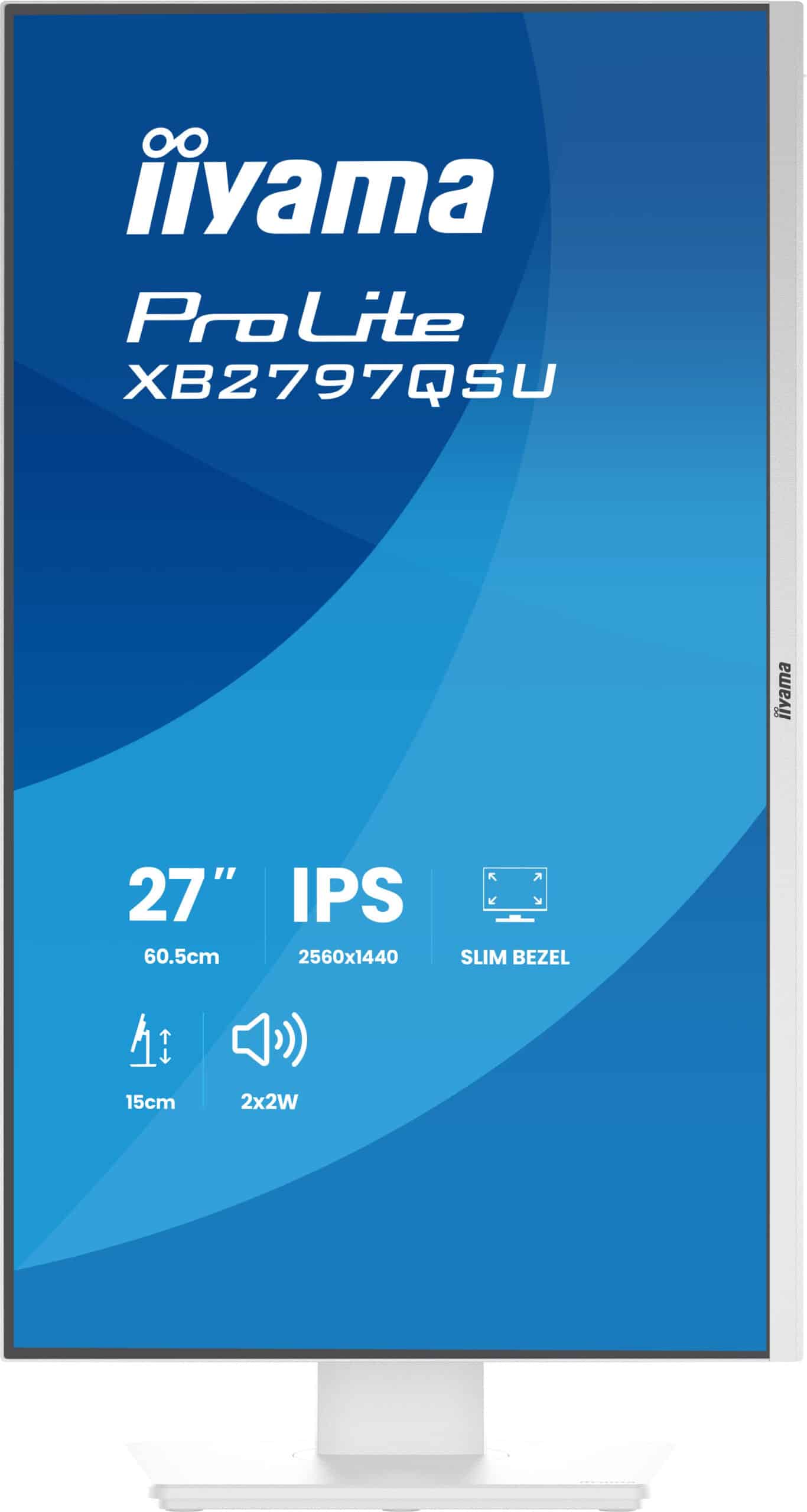 iiyama ProLite XB2797QSU-W1 computer monitor 68,6 cm (27") 2560 x 1440 Pixels Quad HD LED Wit - Afbeelding 4