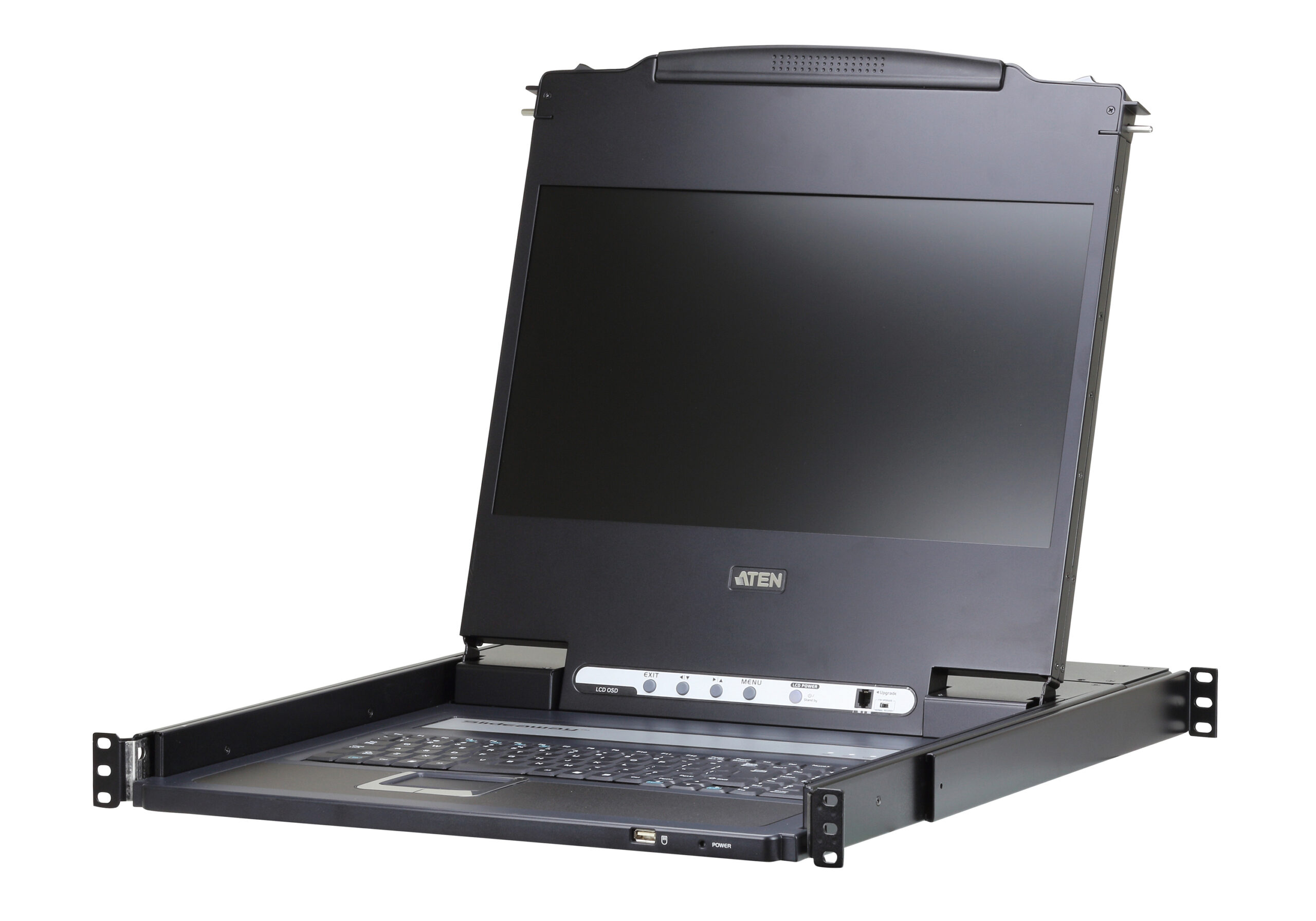 ATEN CL6700MW rack console 43,9 cm (17.3") 1920 x 1080 Pixels Metaal Zwart 1U