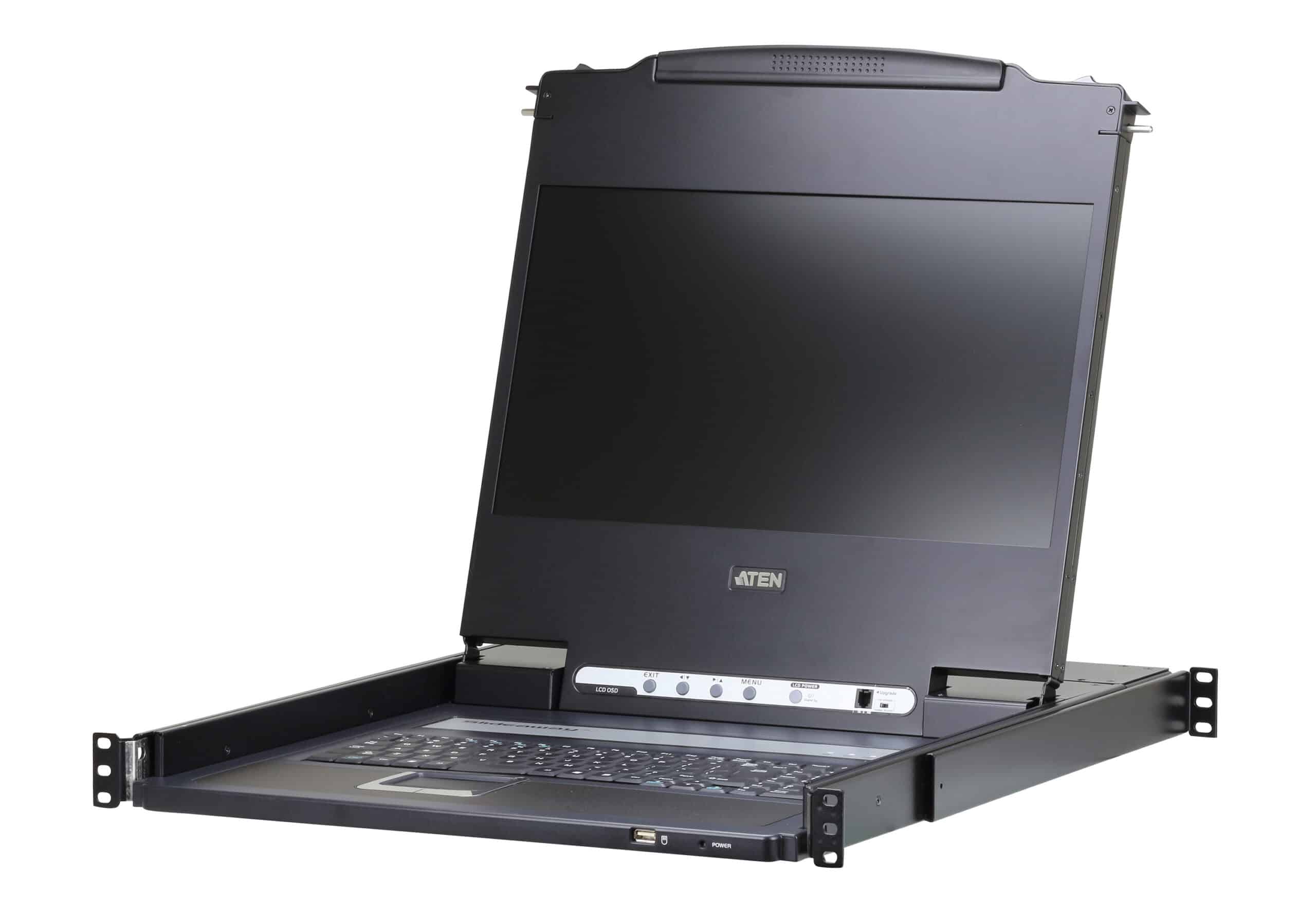 ATEN CL6700MW rack console 43,9 cm (17.3") 1920 x 1080 Pixels Metaal Zwart 1U