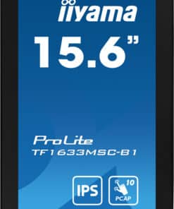 iiyama ProLite TF1633MSC-B1 computer monitor 39,6 cm (15.6") 1920 x 1080 Pixels Full HD Touchscreen Zwart - Afbeelding 3