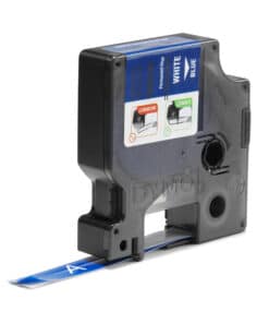 DYMO Rhino industriële Vinyl Labels | 12 mm x 5,5 m | witte afdruk op blauw | zelfklevende labels voor Rhino & LabelManager labelprinters - Afbeelding 2