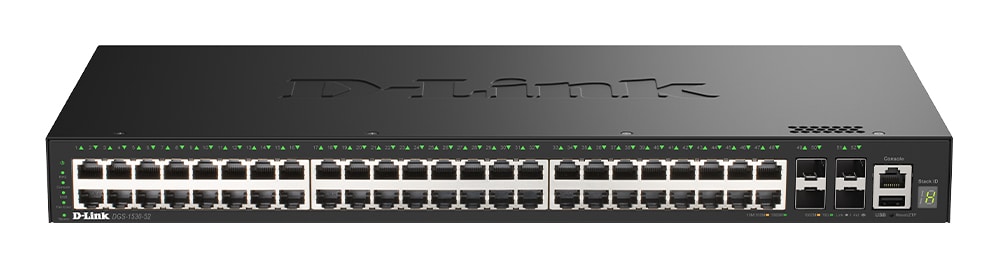 D-Link DGS-1530-52/E netwerk-switch Managed L2 Gigabit Ethernet (10/100/1000) Zwart