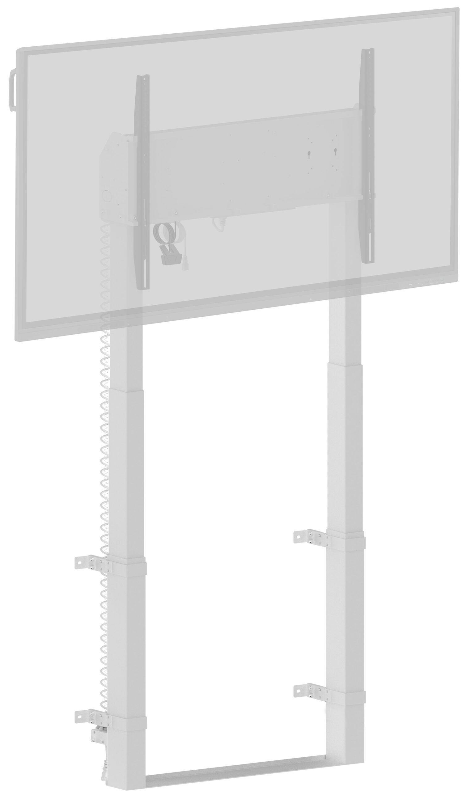 iiyama MD-WLIFT2031-W1 flat panel bureau steun 2,67 m (105") Vloer Wit - Afbeelding 3
