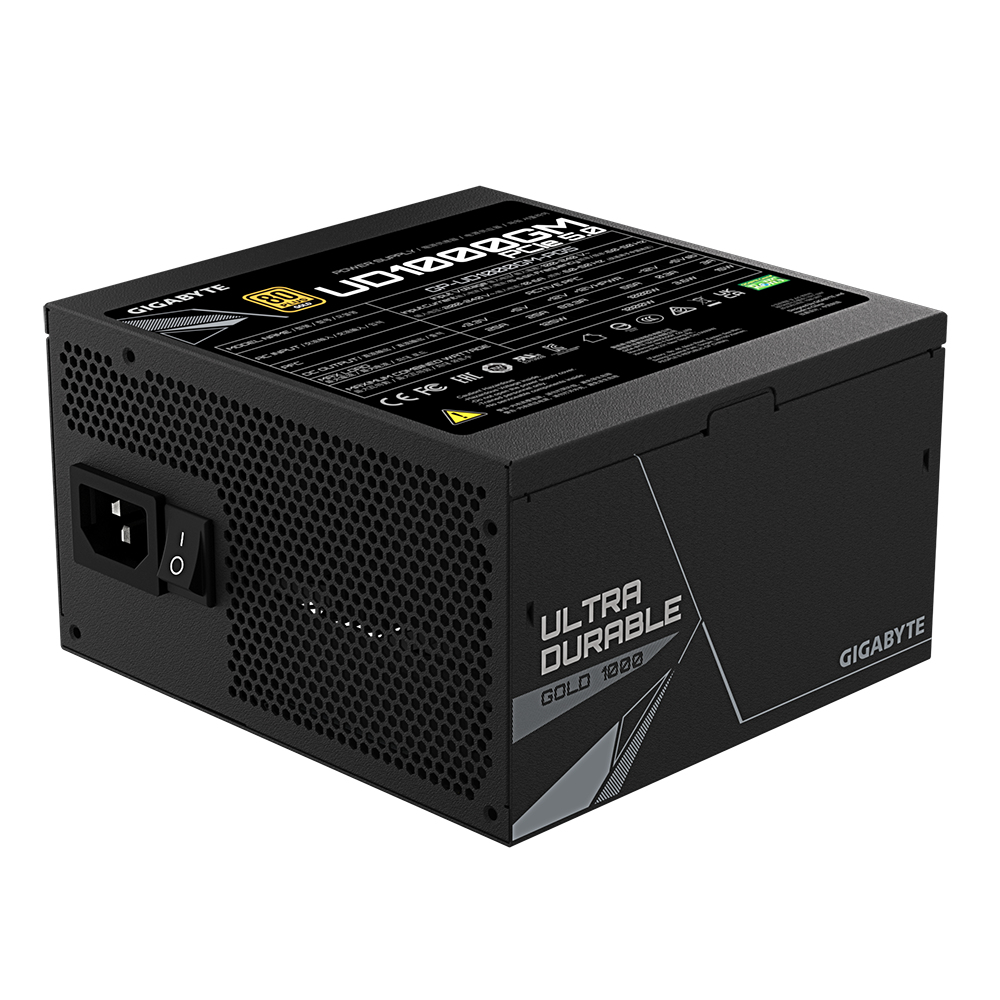 GIGABYTE UD1000GM PG5 power supply unit 1000 W 20+4 pin ATX ATX Zwart - Afbeelding 4