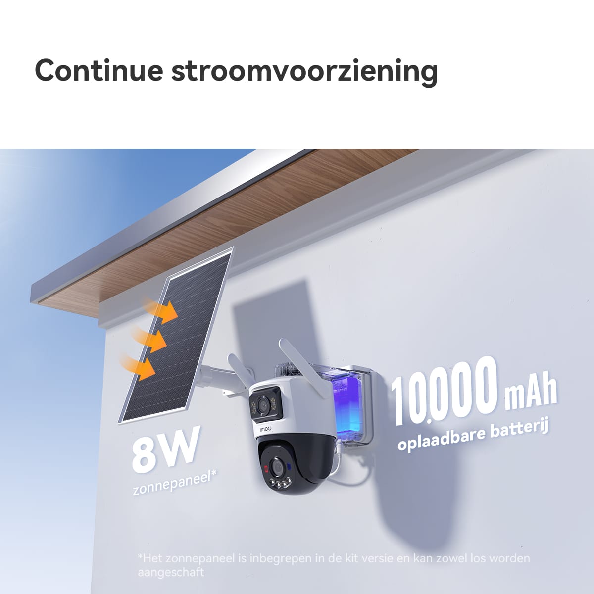 Imou AOV Dual 5MP + 5MP Turret IP-beveiligingscamera Buiten 2880 x 1620 Pixels Muur - Afbeelding 3