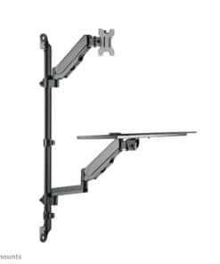 Neomounts WL90-325BL1 Zit-sta werkstation wand 17-32" - gasveer - Afbeelding 3