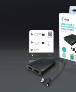 i-tec USB-A/USB-C Dual 4K/60 Hz DisplayPort Video Adapter - Afbeelding 3