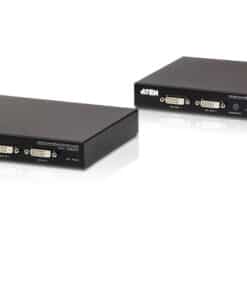 ATEN USB DVI Dubbelvoudige Weergave HDBaseT 2,0 KVM Verlenger (1920 x 1200@100 m)