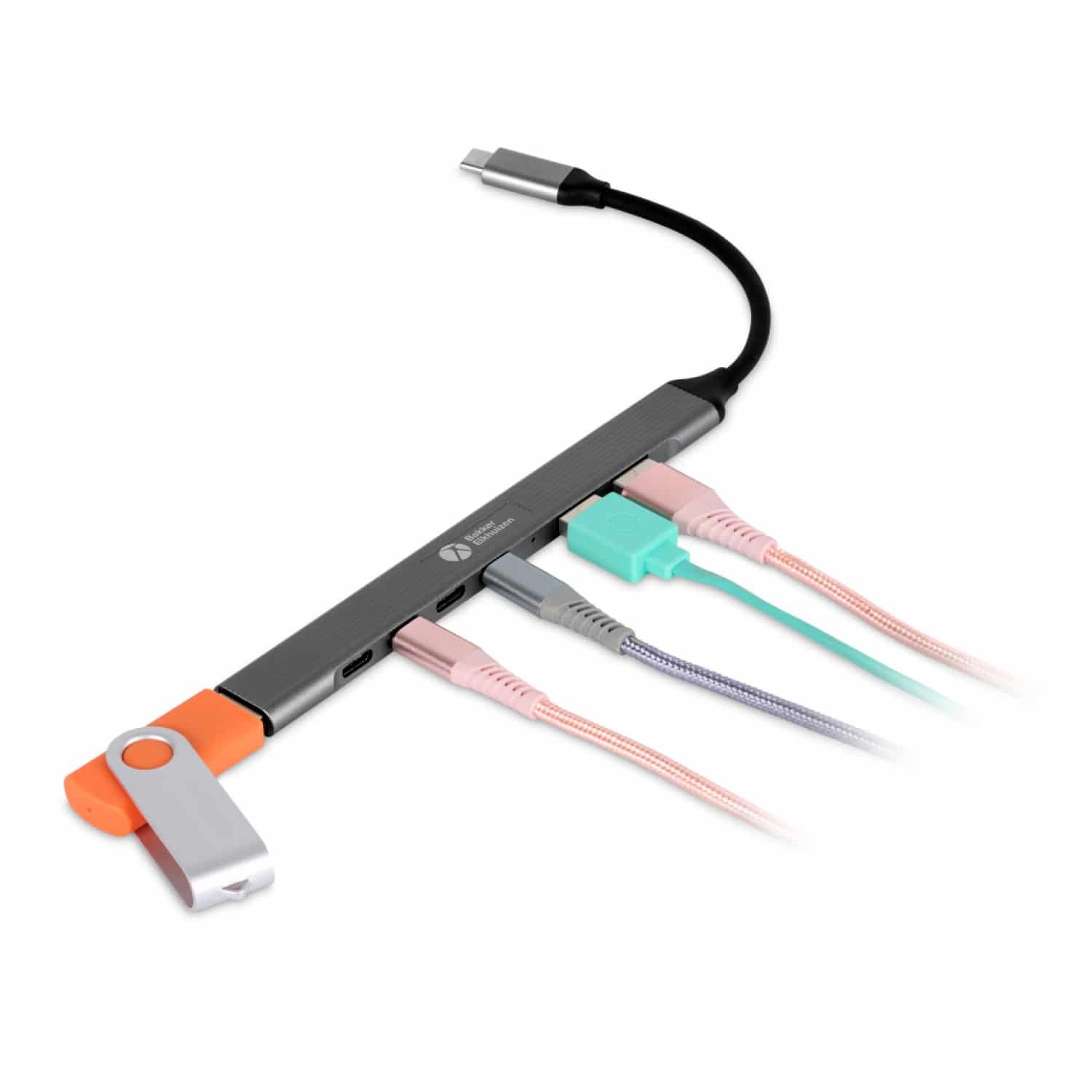 BakkerElkhuizen USB-C Hub 7-in-1 (3A+4C) - Afbeelding 6