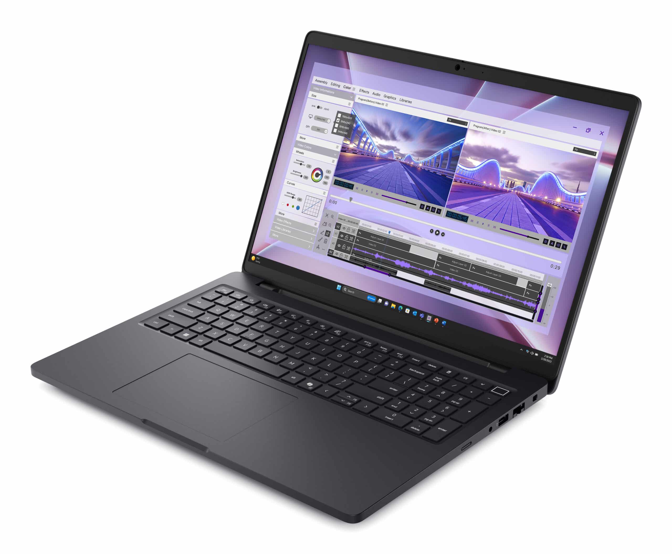 DELL Pro Max 16 MC16250 Intel Core Ultra 7 265H Mobiel werkstation 40,6 cm (16") Full HD+ 32 GB DDR5-SDRAM 1 TB SSD NVIDIA RTX PRO 500 Blackwell Wi-Fi 7 (802.11be) Windows 11 Pro Belgisch Zwart - Afbeelding 2