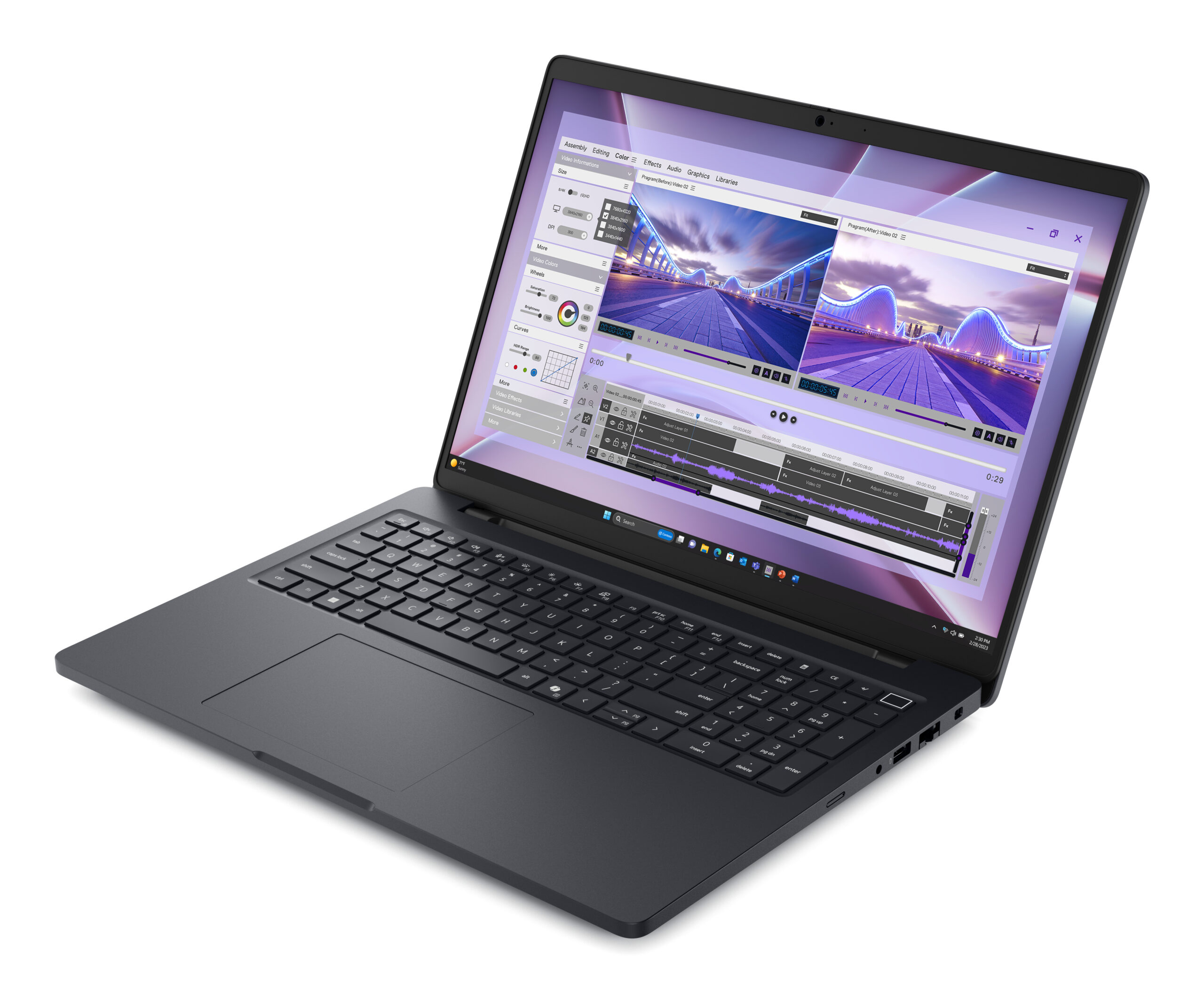 DELL Pro Max 16 MC16250 Intel Core Ultra 7 265H Mobiel werkstation 40,6 cm (16") Full HD+ 64 GB DDR5-SDRAM 1 TB SSD NVIDIA RTX PRO 1000 Blackwell Wi-Fi 7 (802.11be) Windows 11 Pro Belgisch Zwart - Afbeelding 2