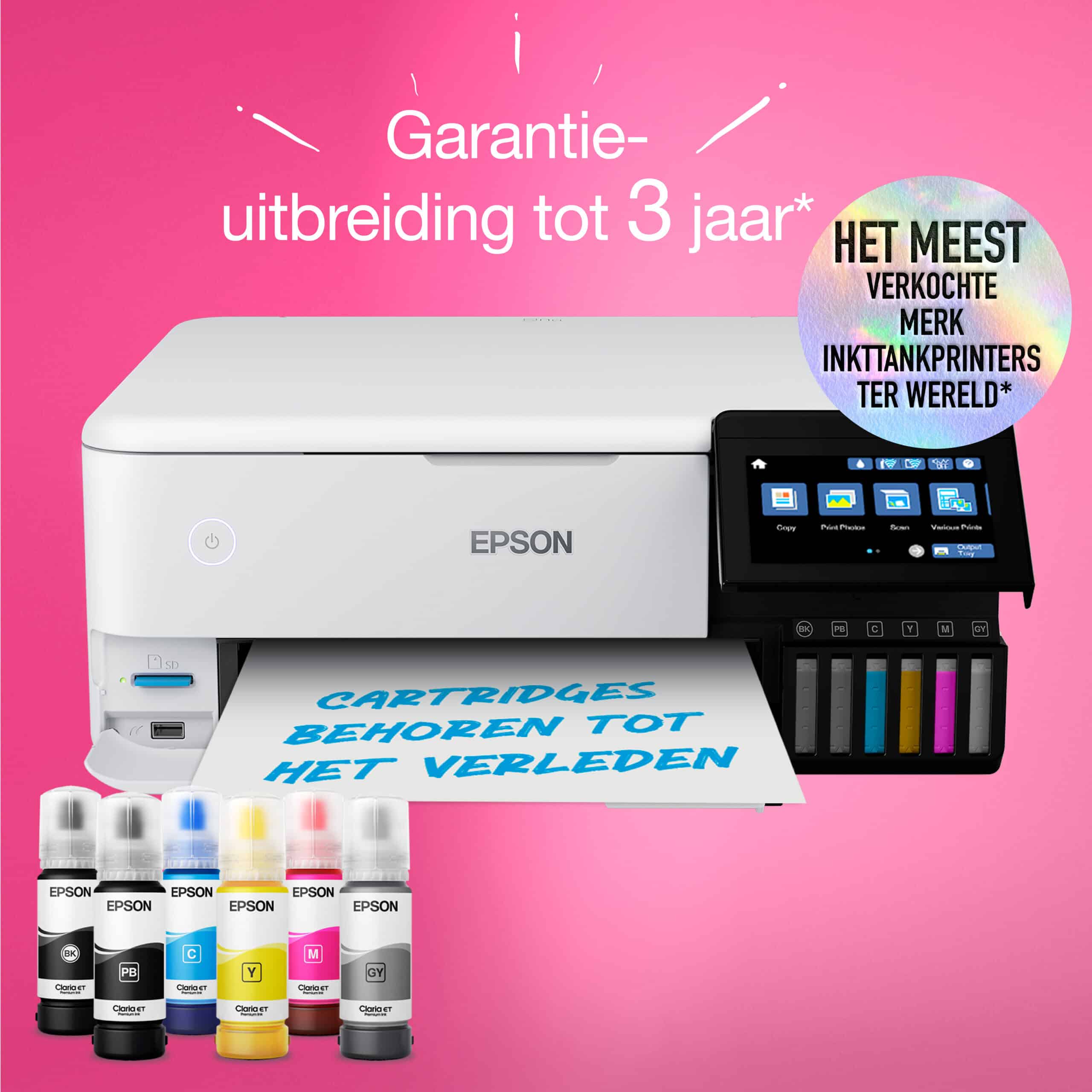 Epson EcoTank ET-8500 A4 Wi-Fi-fotoprinter met inkttank - Afbeelding 8