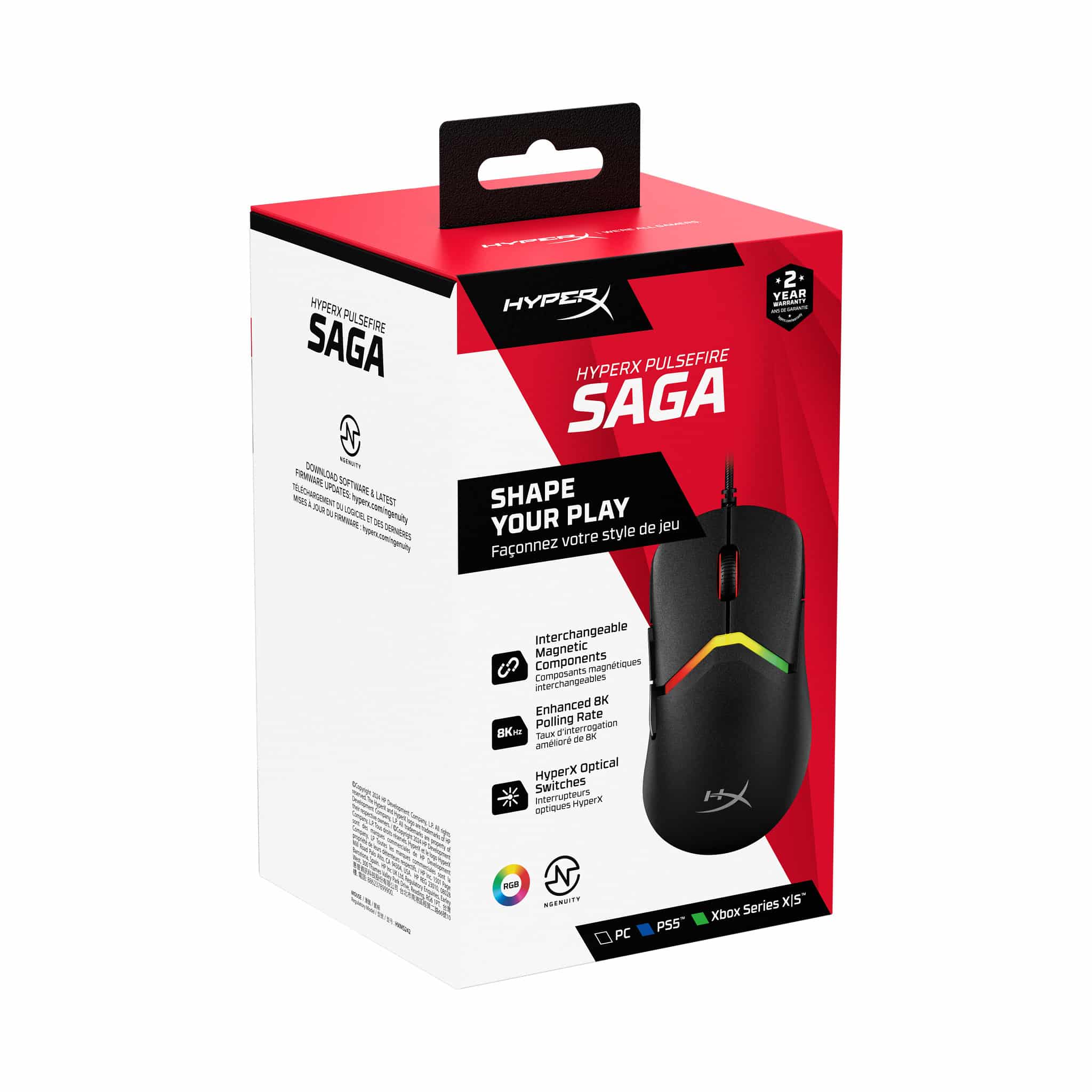 HyperX Pulsefire Saga gaming muis (zwart) - Afbeelding 2